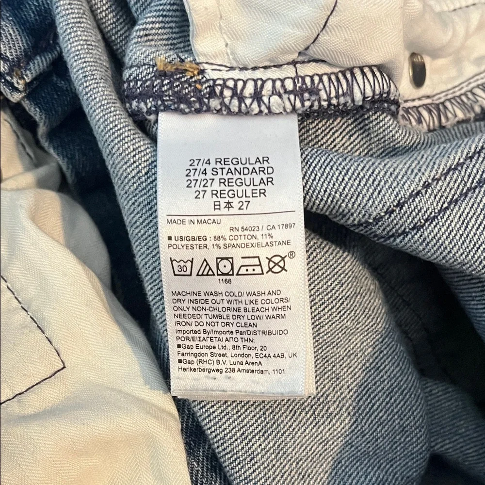 Gap 90’s Straight High Rise Jeans 27/4R - Picture 5 of 7